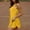 Yellow, variant on Women Solid Tennis Mini Dresses Workout Built In Shorts Golf Athletic Sleeveless Summer Active Romper Dress