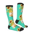 thumbnail image 3 of Bingfone Compression Socks For Women And Men Long Socks For Running Athletic Cycling Nurse-Sunflower Gnomes 3, 3 of 9