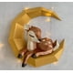 thumbnail image 1 of Escultura de papel de ciervo y luna, modelo de papel 3D, juguete de papel, decoración de pared, manualidades de papel hechas a mano precortadas, rompecabezas de Origami DIY, 1 unidad JM, 1 of 4
