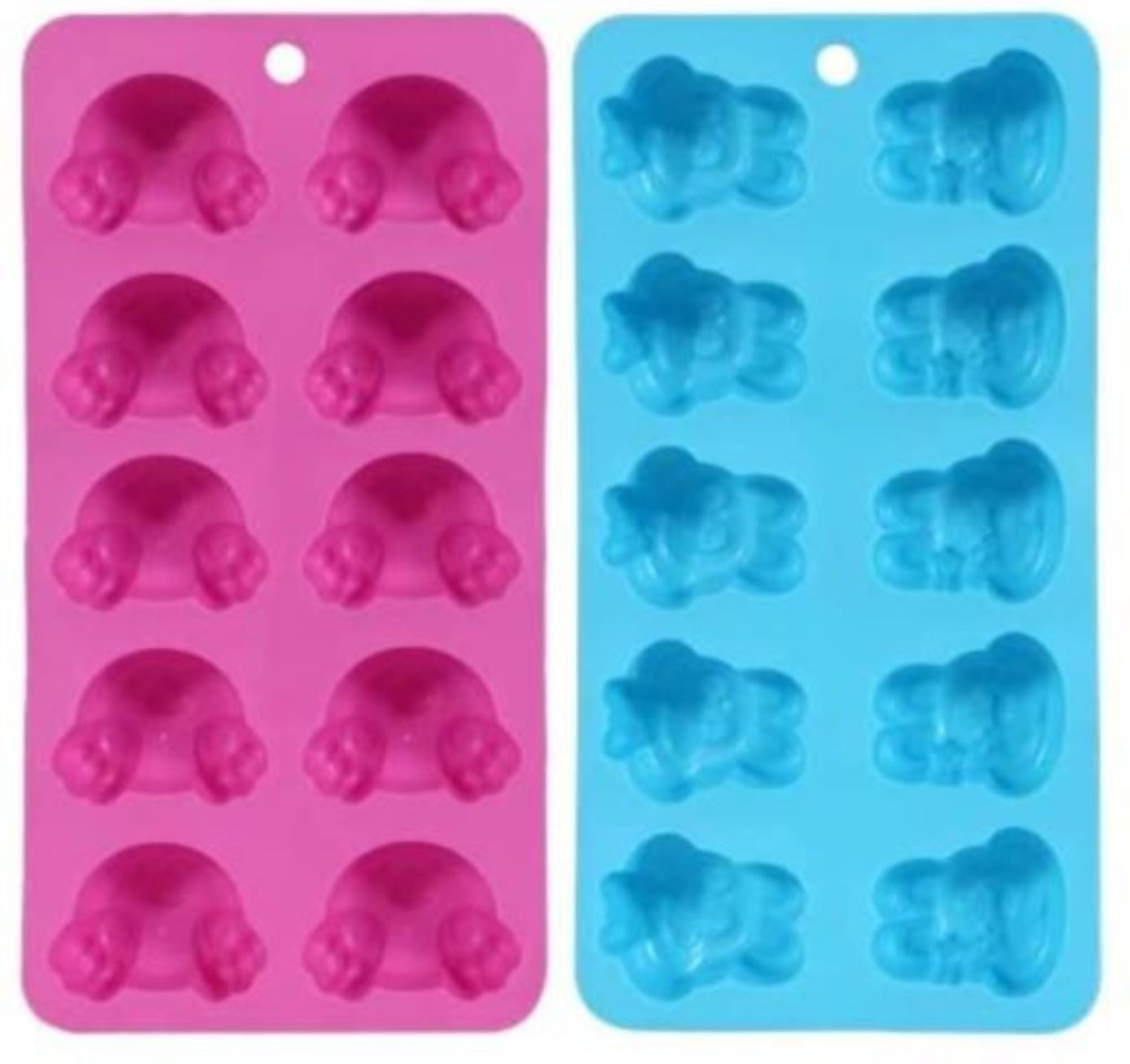 Easter Bunny Ice Cubes Tray Flexible Ice Cube Mold Bunny Heads and