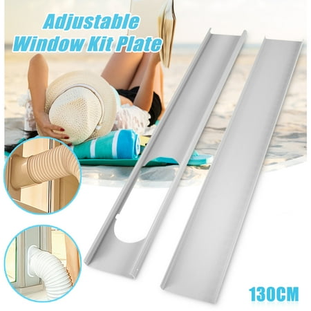 2Pcs 1.3M Adjustable Window Slide Kit Plate Spare Parts For Portable Air
