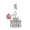 Madrid Palace, variant on 925 Sterling Silver DIY Charm 5A Zircon Eiffel Tower Pendant fit Bracelet for Women Jewelry