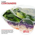 thumbnail image 5 of Stock Your Home 64 oz Clear Plastic Salad Bowls with Lids Disposable 120 Pack, Extra Large Takeout Containers for Fruit Salads Meal Prep and Parties, 5 of 7