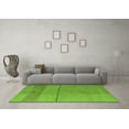 thumbnail image 3 of Ahgly Company Indoor Rectangle Abstract Green Modern Area Rugs, 5' x 7', 3 of 4