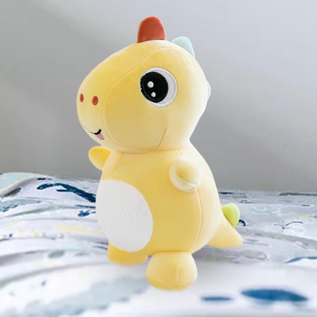 Juguete de peluche Baoblaze Almohada Dinosaurio Simulación amarillo