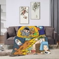 thumbnail image 3 of Super Soft Anti-Pilling Flannel Bed Blankets, Astronaut Monster Cozy Fluffy Warm All Seasons Throw Blanket for Sofa Bedding, 40"x30", 3 of 8