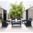 thumbnail image 1 of Compamia California Ensemble de Conversation pour Patio de 7 Pcs en Gris Foncé, 1 of 5
