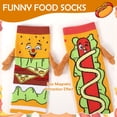 thumbnail image 5 of Bocaoying 4 Pairs Crazy Silly Magnetic Food Socks 4 Pack - Funny Fast Food Novelty Crew Socks Set, Cute Gag Gifts for Food Lovers Men Women (US 5-8.5), 5 of 7