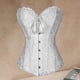 thumbnail image 5 of Corsé con ribete de encaje floral Sunnimix Top Gothic Blanco XL, 5 of 7