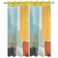 thumbnail image 4 of Outdoor Curtains for Patio Waterproof Abstract Artwork Orange Yellow Indoor/Outdoor Curtain Tiebacks Modern Art Privacy Curtain Sun Block Grommet Drapes for Pergolas Gazebo Porch 2 Panel 54x108 Inch, 4 of 9