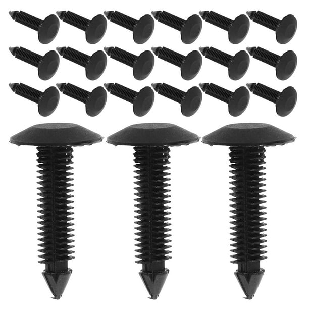 100 clips de retención para coche, remaches de plástico, sujetadores, kit de retención a presión, apto para molduras de carrocería, paneles de puertas, parachoques y guardabarros.