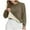 Light Brown #012, variant on Women's Sherpa Lined Sweatshirt Casual Crew Neck Fleece Pullover Fall Winter Long Sleeve Soft Thermal Sweatshirts White S