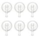 thumbnail image 2 of Non-Punching Hooks Plastic Wall Hanging Hooks For Kitchen Bathroom Bedroom Transparent 6Pack, 2 of 3
