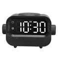 thumbnail image 1 of Speaker Alarm Clock, Multifunctional Practical Fashionable  Charger  Speaker 1200mAh with RGB Colorful Lights for Home Black,White, 1 of 7
