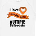 thumbnail image 4 of Inktastic I Love Someone with Multiple Sclerosis Orange Heart Ribbon Boys or Girls Baby Bodysuit, 4 of 5