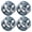 grey, variant on Plastic Wheel Hubs General Fit Plastic Wheel Rims 4pcs for Drift Cars 1/10 Scale Offering Superior Wear Resistance