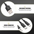 thumbnail image 2 of Dual Charging Cable Nylon Braided USB Cable Phone Charger Cord Data Line, 2 of 4