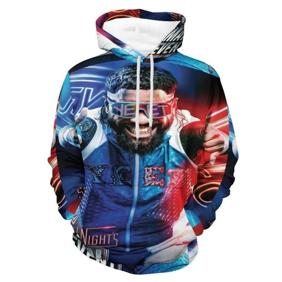 Jey USO Wrestler Hoodies 3D Print Lightweight Pullover Hoodie Casual Hooded Sweatshirts with Pocket For Men Women