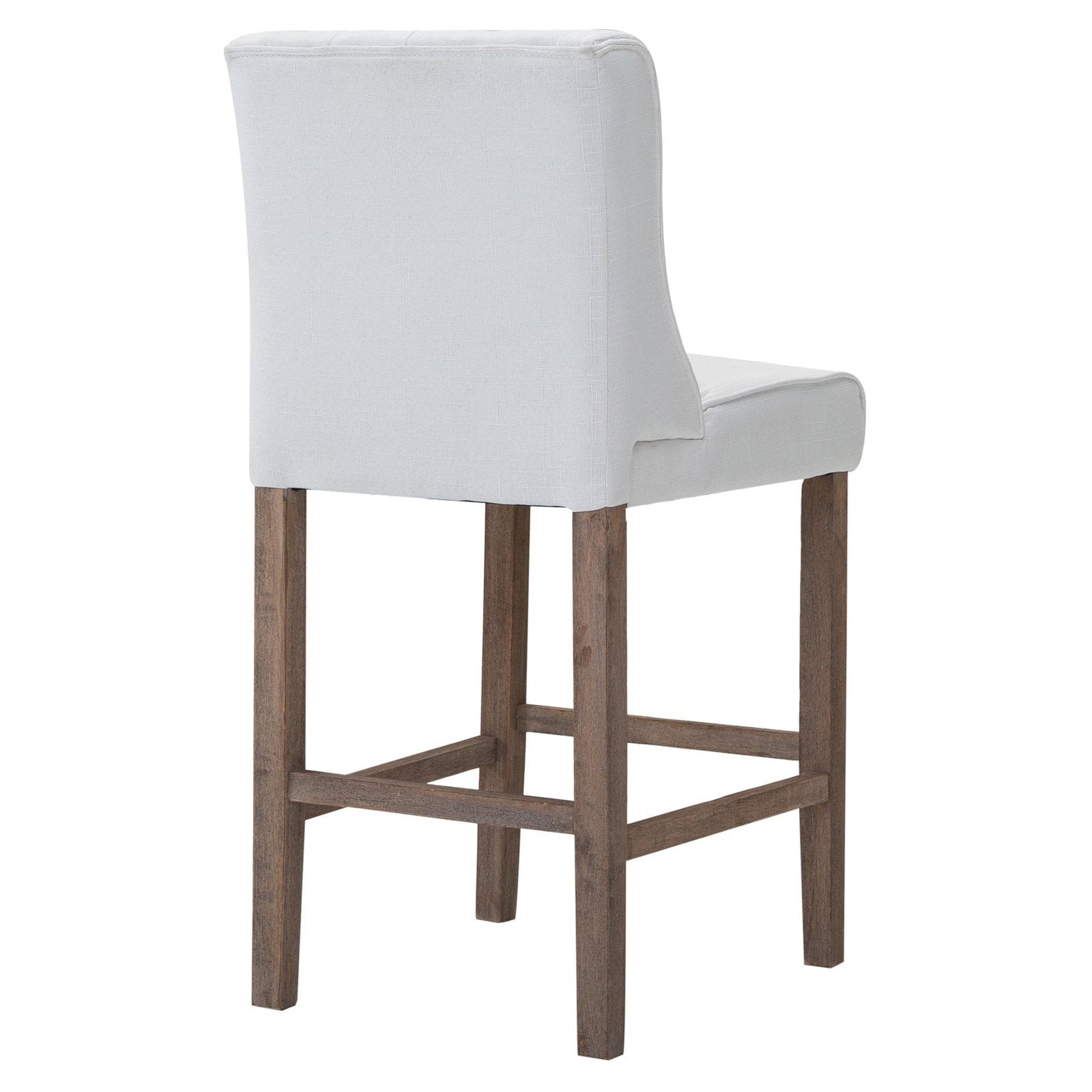 Homcom Tufted Counter Height Bar Stool Set Of 2 Com