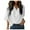 White, variant on Timegard Flowy Tops for Women Lightweight Chiffon 1/2 Sleeve Solid Color Casual Office Tee Shirts
