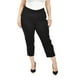 thumbnail image 5 of Pantalon Capri con cierre Roman Fashion /Tallas Extras, 7250 (Negro) negro 42, 5 of 7