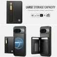 thumbnail image 4 of For Google Pixel 11 / Pixel 11 Pro Phone Case 2 In 1 Wallet With Card Holder &Zipper Cash Pocket,PU Leather Case,RFID Blocking, Kickstand  Magnetic Protective Women Men Cover,Black, 4 of 8