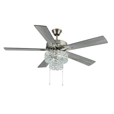 River of Goods 52" Double Braid Crown LED Ceiling Fan with Light