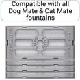 thumbnail image 6 of Cat Mate 3-Stage Polymer-Carbon Filter Water Fountain with Replacement Cartridges (4 Pack), 6 of 9