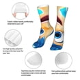 thumbnail image 6 of Lsque inside out 2 Print Women's Men's Novelty 16in Crew Socks Cotton Socks Knee High Socks for Walking,Running,Nurses,Pregnancy, 6 of 6