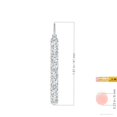 thumbnail image 3 of ANGARA IGI Certified Lab Grown 1.52 Ct Diamond Vertical Bar Pendant for Women in 14K White Gold (Size-3.75mm| Color-F-G| Clarity-VS) | Anniversary, Jewelry Gift for Women | Lab-Grown Diamond Necklace, 3 of 8