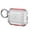 Red, variant on For AirPods Pro 3 2025 (3rd Version) 3mm Thick Transparent TPU with Colored Edge Case Cover - Hot Pink
