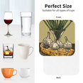 thumbnail image 6 of Kdxio Vintage Garlic Bread Illustration Funny Coasters,4 Pcs Leather Coasters,Housewarming Gifts,Protect Furniture from Water Marks Scratch and Damage, 6 of 6