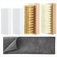 thumbnail image 1 of Kit de Limpieza de 5 Piezas para Gamuza y Nobuk con Cepillos de Latón y Nailon, 2 Borradores para Gamuza y Toalla de Microfibra para Zapatos, Botas y Bolsos., 1 of 5