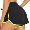 thumbnail image 5 of Seductiva Yellow Womens Casual Shorts Womens Athletic Shorts Running Dolphin Shorts with Pockets and Drawstring, 5 of 7