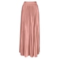 thumbnail image 5 of Women’s High Waisted Pleated Maxi Skirt, Elastic Waist Flowy Long Skirt for Casual Work Office Travel Daily Wear, 5 of 7