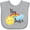 AC-Heather Grey, variant on Inktastic Big Sister- sun and rainbow Girls Baby Bib