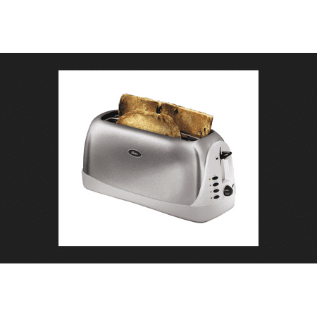 Oster TSSTTR6330-NP 4 Slice Long Slot Toaster, Stainless Steel