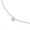 White Gold, variant on Solitaire Necklace for Women | Round Shape Lab Created Moissanite Miracle Set Chain Necklaces with Lobster Clasp In 14K White Gold Over Sterling Silver Jewelry 16+2” Adjustable Chain