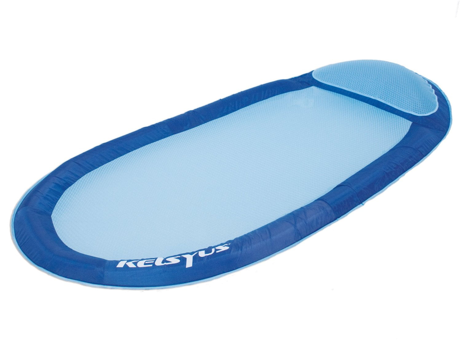Kelsyus Floating Hammock Inflatable Swimming Pool Float Lounger Raft, Blue - Walmart.com
