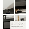 thumbnail image 5 of Joyyskill Modern Floating Nightstand with Drawer and Open Shelf, Small Wall Mounted Bedside End Table, Black, 5 of 6