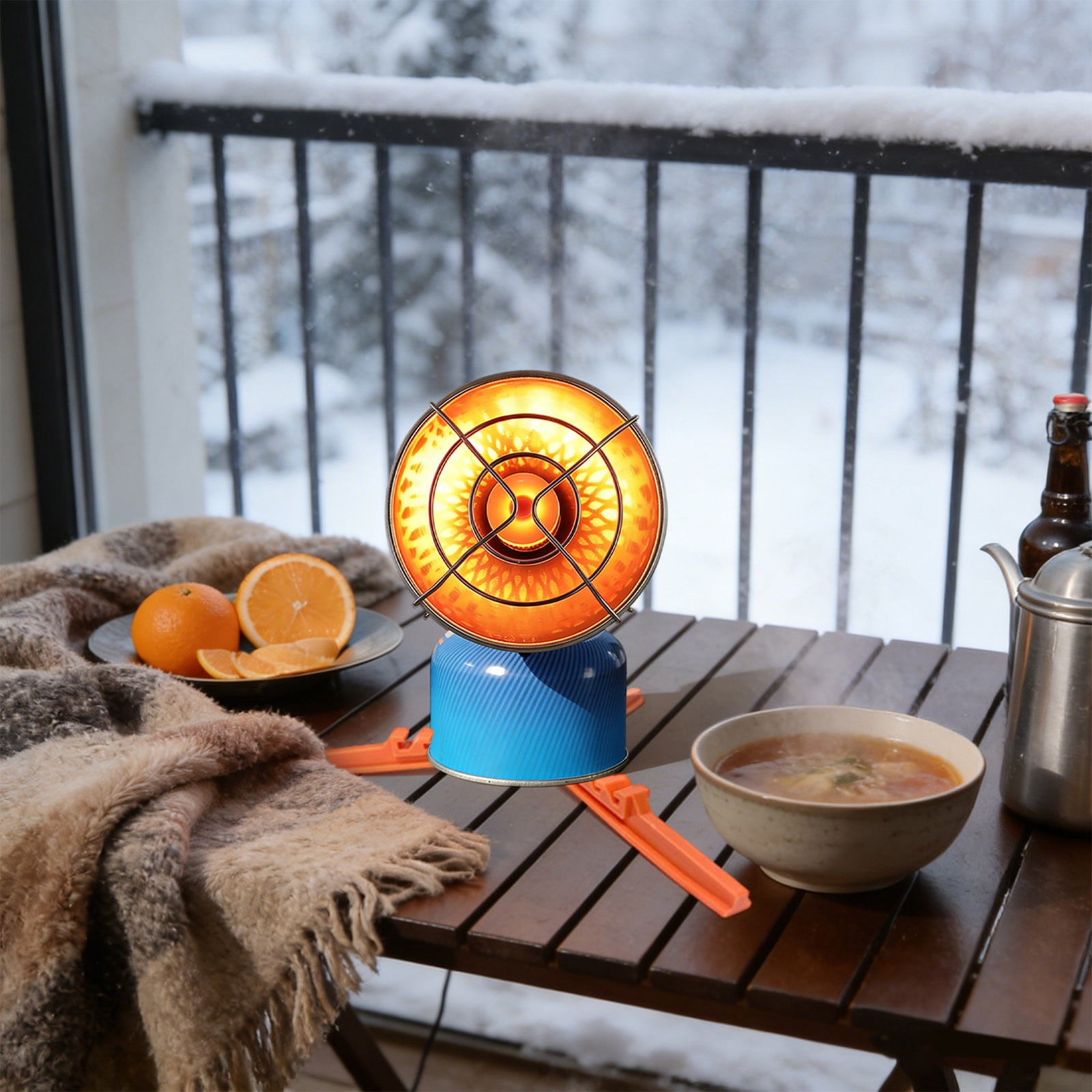 Zhi Portable Mini Sun Cover for Outdoor Camping Gas Heating Stove Waterproof Cover for Winter Fishing Tent and Stove Protection Use