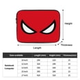 thumbnail image 3 of Mask White Eyes Template 13 inch Portable Laptop Sleeve Compatible with MacBook Air Notebook Computer Case for Men Women College School Students, 3 of 7