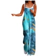 thumbnail image 1 of Mono de verano sin mangas con estampado de tirantes finos para mujer, elegante, de cintura alta, con pernera ancha y bolsillos Fridja  alkflakhf37760, 1 of 8