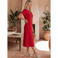 thumbnail image 4 of Vestido De Mujer Midi Casual Stretch Para Diario Y Salida, 4 of 5