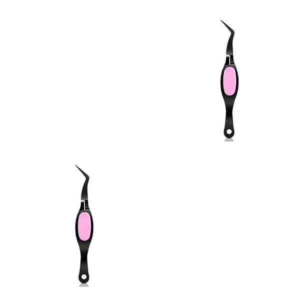 Minnieouse Pinzas Crafts Crossing Lock Acero inoxidable multifunción reversa Nail Art Manicura Eliminación Reparación Cejas Laboratorio Type6 NO6 Minnieouse CBP503808