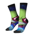 thumbnail image 2 of Invader Zim Adult Socks Breathable Cozy Soft Crew Socks Novelty Casual Calf Stockings For Men Women, 2 of 8