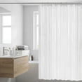 thumbnail image 5 of Bathroom Shower Curtain - Waterproof Plastic Shower Curtain Premium PEVA Non-Toxic with Rust Proof Grommets Clear 380g Heavy Duty Bathroom Accessories 72x72 with soft texture, 5 of 7