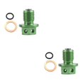 thumbnail image 1 of ZheElen Magnetic Oil Drain Plug for Motorcycle Upgrade Parts Parts Replacement Green 12X1.25mm 2Set, 1 of 6