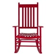 thumbnail image 4 of Shine Company Vermont Hardwood Outdoor Porch Patio Rocker Chair, Chili Pepper, 4 of 6