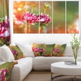 thumbnail image 1 of Pink Flowers on Blurred Background - Large Flower Canvas Wall Art, 1 of 3